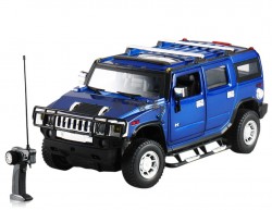 Машина Meizhi Hummer H2 1:24 металлическая (синий)