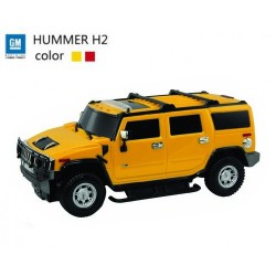 Машинка микро р/у 1:43 лиценз. Hummer H2 (желтый)