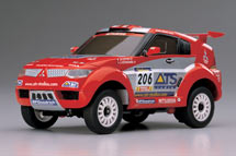 MINI-Z Overland Pajero EVO. 2003, 2WD, 1:24, электро, серо-красная (Kyosho, 30266SP)