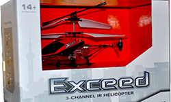 Вертолет Exceed 3CH IR с гироскопом (Metal RTF Version) (777-163 Red)