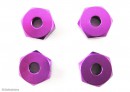 Гайка шестигранна 1/10 Purple Alum 4шт. (Himoto, 102 042)