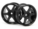 Диски HPI Racing 1/10 - TE37 WHEEL, чорний, ширина 26мм, винос 0 мм, 2шт, для SPRINT 2