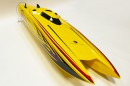 Спортивный катер Thunder Tiger Madcat OBL 690 мм 2.4GHz RTR Yellow