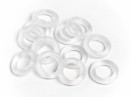 Силиконовые кольца дифференциала HPI Racing P6 6x2mm Clear Baja (12 шт.), для Baja 5