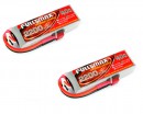 Аккумулятор Fullymax 11.1V 2200mAh Li-Po 3S 40C T-plug (для T-REX 450) (2 шт.)