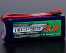 Аккумулятор Turnigy 7.4V 3000mAh 2S2P 20~40C Lipo, nano-tech, для приемника