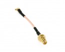 Антенный кабель 7 см (угловой MMCX - SMA F)