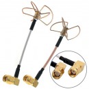 Антенны EMAX TX/RX 5,8 ГГц FPV RP-SMA Male L-типа клевер 21047 (EMX-FP-1610)