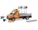 Автомодель Bruder МВ Sprinter дорожная служба 1:16