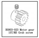 BSD Racing Шестерня двигателя 15T с винтом M3 мм BS803T (BS803-023)