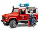 Автомодель Bruder Land Rover Defender 1:16 (пожежна)