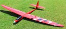 Планер RCRCM Electric Sunbird 1520мм красный ARF (full carbon)