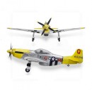 Самолет FMS північноамериканський P-51D Mustang PNP жовтий (1700 мм) (FMS041 жовтий)