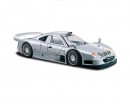 Коллекционный автомобиль Maisto Mercedes CLK-GTR street version серебристый (1:26)