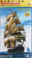 Збірна модель Зірка судно «Бригантина» 1/100 (подарунковий набір)