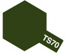 Фарба-спрей 100 мл. Tamiya TS-70 оливковий зелений японських сил самооборони (85070)