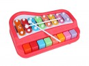 Ксилофон піаніно Baoli 8 тонів з картками (червоний)