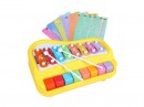 Ксилофон піаніно Baoli 8 тонів з картками (жовтий)