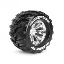Колеса Louise MT-CYCLONE Sport для 1/8 Monster (вылет 1/2) хром 2шт