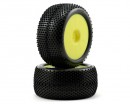 Колеса в зборі Losi 1/8 XTT TruggyTire Yellow offset 2 шт (LOSA17702B)