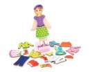 Набір магнітів Viga Toys Гардероб дівчинки (59652)