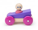Магнитный конструктор Tegu Гонщик, фиолетовый