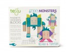 Магнитный конструктор Tegu Монстры Бин и Тумтум, 30 элементов