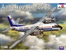 Збірна модель Amodel Пасажирський авіалайнер Antonov An-24B Passenger airliner 1:144 (AMO1464)