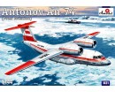 Сборная модель Amodel Ближнемагистральный транспортный самолет Antonov An-74 1:144 (AMO1421)