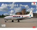 Сборная модель Amodel Пассажирский самолет DH.104 Dove 1:72 (AMO72294)