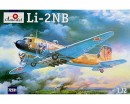 Сборная модель Amodel Советский ночной бомбардировщик Lisunov Li-2NB Soviet light bomber 1:72 (AMO72231)
