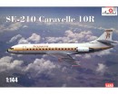 Сборная модель Amodel Пассажирский самолет SE-210 Caravelle 10R 1:144 (AMO1480)