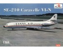 Сборная модель Amodel Пассажирский самолет SE-210 Caravelle VI-N 1:144 (AMO1479)