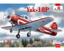 Сборная модель Amodel Пилотажный самолет Yakovlev Yak-18P aerobatic aircraft 1:72 (AMO72318)