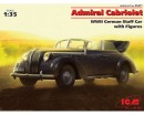 Сборная модель ICM Немецкий автомобиль Admiral Cabriolet с фигурками, IIМВ 1:35 (ICM35471)