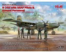 Збірна модель ICM Американський бомбардувальник B-26K з американськими пілотами та техніками, IIСВ 1:48 (ICM48280)
