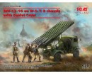 Збірна модель ICM Радянська РСЗВ БМ-13-16 на шасі W.O.T. 8 з радянським розрахунком, IIСВ 1:35 (ICM35592)