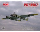 Сборная модель ICM Немецкий ночной истребитель FW 189A-1, IIМВ 1:72 (ICM72293)