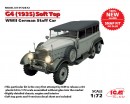 Сборная модель ICM Немецкий автомобиль G4 с тентом (производство 1935 г.), IIМВ 1:72 (ICM72472)