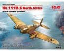 Сборная модель ICM Немецкий бомбардировщик He 111H-6 Северная Африка, IIМВ 1:48 (ICM48265)