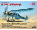 Сборная модель ICM Самолет-разведчик Легиона Кондор Hs 126A-1 с бомбодержателем 1:48 (ICM48213)