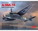 Сборная модель ICM Немецкий бомбардировщик Ju 88A-14, IIМВ 1:48 (ICM48234)