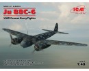 Сборная модель ICM Немецкий тяжелый истребитель Ju 88С-6, IIМВ 1:48 (ICM48238)