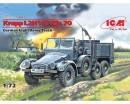Сборная модель ICM Немецкий легкий армейский грузовик Krupp L2H143 Kfz.70, IIМВ 1:72 (ICM72451)