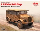 Сборная модель ICM Немецкий армейский автомобиль L1500A с поднятым тентом, IIМВ 1:35 (ICM35529)