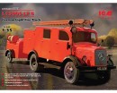 Сборная модель ICM Немецкий легкий пожарный автомобиль L1500S LF 8, IIМВ 1:35 (ICM35527)