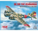 Сборная модель ICM Бомбардировщик СБ 2М-100 Катюшка ВВС Испании 1:72 (ICM72161)
