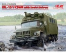 Збірна модель ICM Радянська вантажівка ZiL-131 KShM з радянськими водіями 1:35 (ICM35524)