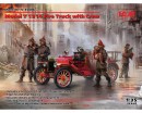 Збірна модель ICM Американський пожежний автомобіль Model T 1914 Fire Truck з американськими пожежниками 1:35 (ICM35606)