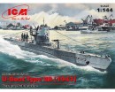 Збірна модель ICM Німецький підводний човен U-Boat Type IIB (1943) 1:144 (ICMS010)